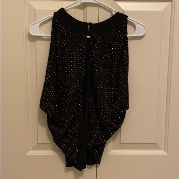 Bebe Backless Tank with Gold Beading - Picture 3 of 3